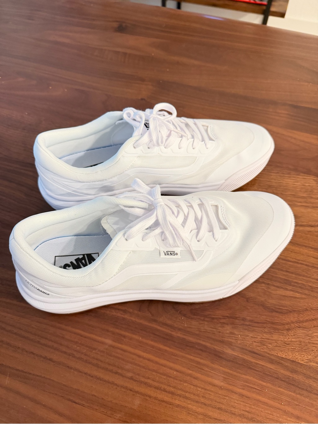 Vans White Low-Profile Canvas Sneakers